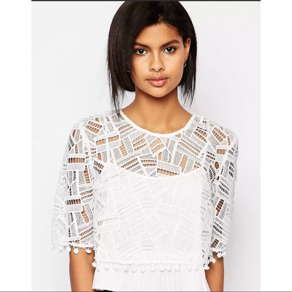 FRENCH CONNECTION ~Freddy Flared Skirt in Lace & Lace Top (NWT) - Picture 4 of 10